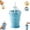 Blue, variant on 2-In-1 Collapsible Silicone Ice Ball Maker Cup, Reusable Ice Sphere Mold with Straw & Lid, Easy Demolding for Coffee Juice Home Gym