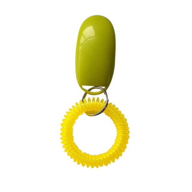 Agiferg Portable Dog Button Clicker Sound Trainer Pet Training Tool Wrist Band Accessory