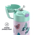 thumbnail image 3 of Botella con Pajita de Acero Inoxidable THERMOS FUNTAINER de 12 onzas, Mariposas Brillantes, 3 of 3