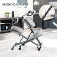 DRAGONN (By VIVO) Ergonomic Kneeling Chair with Back Support, Gray