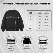 Iron Man - Retro Poster - Womens Oversized Fleece Crew Sweatshirt