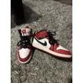 thumbnail image 3 of Ni - ke Ni - ke Boys Air Jordan 1 Mid 640734-173 Red Basketball Shoes Sneakers Size 2Y, 3 of 5