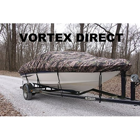 NEW Vortex Heavy Duty *CAMO / CAMOUFLAGE* Vhull Fish Ski Runabout Cover for 16 - 17 1/2 ' Boat (FAST SHIPPING - 1 TO 4 BUSINESS DAY