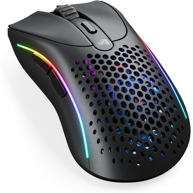 Mouse Glorious gaming Model D2 inalámbrico RGB Negro Matte Reacondicionado