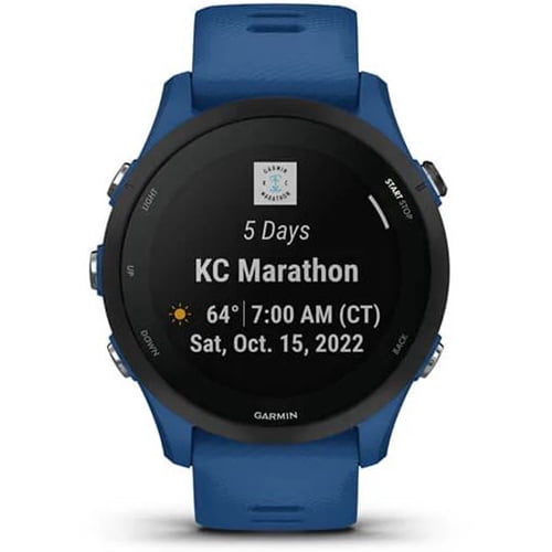 Garmin Forerunner 255, GPS Running Smartwatch, Advanced Insights, Long-Lasting Battery, Tidal Blue