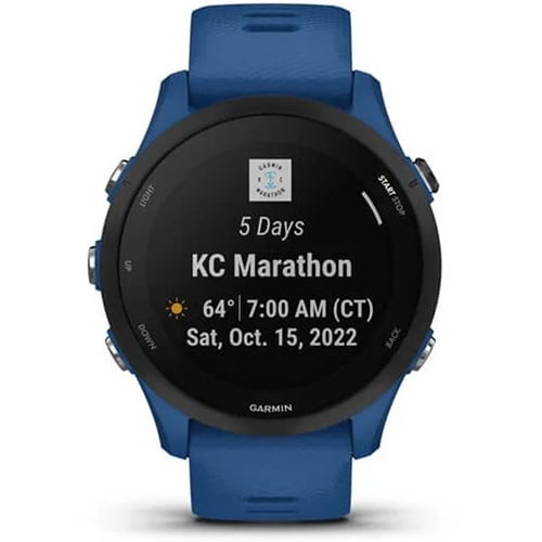 GARMIN, GPS Running Smartwatch, Forerunner 255, Tidal Blue