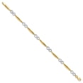thumbnail image 2 of Auriga 14K Two-Tone Gold Bracelet 7.75inch for Women, 2 of 4