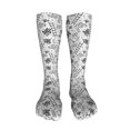 thumbnail image 5 of Honeii Hand Drawn Snake Print Calf Socks Sports Socks Seamless Toe, Trouser Socks,Knee High Long Socks for Women and Men-One Size, 5 of 8