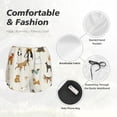 thumbnail image 4 of Bixox Women's Dogs Funny Pets pattern 2 in 1 Running Shorts - Lightweight Athletic Workout Gym Yoga Shorts Liner with Pockets - Small, 4 of 7