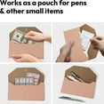 thumbnail image 6 of Dalrosia Money Cash Envelopes Bag, Pletpet PU Leather Cash Money Pouch Cash Wallet Envelope Reusable Budget Envelope for Spring Festival Wedding Birthday Graduation Holidays, 6 of 7