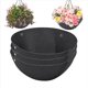 thumbnail image 3 of 3 Piezas Forros para Cestas de Flores Colgantes Tela Plantas Maceteros Redondos Fieltro Negro No Tejido 14 Pulgadas, 3 of 5
