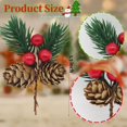 thumbnail image 2 of Picas florales navideñas YGbridge Pine Cone Holly Berry, 30 unidades, 2 of 9