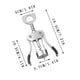 thumbnail image 3 of Opener de vidrio de acero inoxidable, abridor de botellas de cerveza, abridor de vinos, fácil de usar, para cocina, para barra, para camping, plegable, metal robusto, diseño elegante, para, 3 of 9