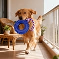 thumbnail image 6 of Dog Tire Toy, Denbek Treat Dispensing Chew Toy for Teething Clean & Dental Care, Enrichment Dog Toys for Boredom Relieve, Interactive Tug-Of-War Slow Feeder Pet Toys, 6 of 9