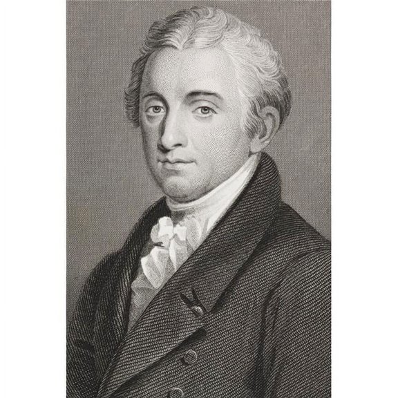 James Monroe 1758 - 1831 Fifth President of The United States of America 1817- 25 From The Book Gallery of Historical Portraits Published C.1880 Poster Print - 12 x 18