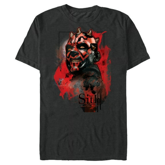 Star Wars Darth Maul Sith - Short Sleeve Blended T-Shirt for Adults - Customized-Dark Heather