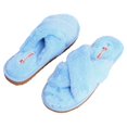 thumbnail image 4 of Alpine Swiss Women Fuzzy Fluffy Faux Fur Slippers Memory Foam Indoor House Shoes, 4 of 7