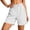 White, variant on hotojiny Women's 5 Inch Hiking Shorts Quick Dry Lightweight Athletic Shorts Running Golf Summer Shorts with Zipper Pockets