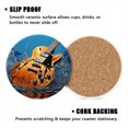 thumbnail image 3 of BaHomeck Drink Coasters Set of 4 with Holder hyper-realistic photo of electric guitar with wood grain Water Absorbent Ceramic Coasters Tabletop Protection,Suitable for Various Cup ,Home Decor, 3 of 4