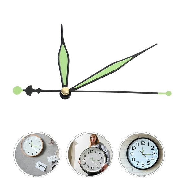 BESTONZON Glow Clock Hands Light Green Aluminum 10 Sets