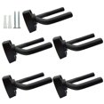 thumbnail image 1 of 5 Pack Support de Guitare Noir Support Mural avec Vis S'Adapte Guitares, 1 of 5