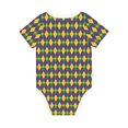 thumbnail image 5 of Balery Mardi Gras Pattern Baby Climbing Clothes Infant Bodysuit Cute Infant Bodysuit Baby Romper-18 Months, 5 of 7