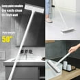 thumbnail image 3 of Eyliden Floor Scrub Brush with Long Handle, 2 in 1 Scrape Brush Stiff Bristle Shower Scrubber for Cleaning Patio Bathroom Garage Kitchen Wall Deck Tub Tile, 3 of 8