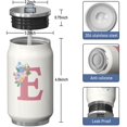 thumbnail image 3 of 12 Oz Beige Coffee Travel Mug for Mom with Lid, Double Wall Vacuum Reusable Stainless Steel Water Bottle Leak Proof Insulated Hot Cold Coffee Cup Gift for Mothers Day(1pcs), 3 of 5
