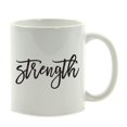 thumbnail image 1 of Koyal Wholesale Strength Calligraphy Good Virtues Ceramic Coffee Mug, 1 of 1