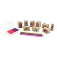 thumbnail image 4 of Melissa & Doug Wooden Princess Stamp Set: 9 Stamps, 5 Colored Pencils, and 2-Color Stamp Pad, 4 of 9