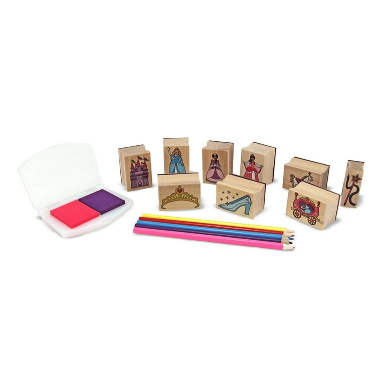 Melissa and Doug Wooden Princess Stamp Set