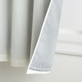 thumbnail image 2 of TOWN & COUNTRY BASICS Bertram Solid Linen Texture Indoor Curtains, Room Darkening with Energy Efficient Lining, Grommet Top, 2-Pack Set, Ivory, 50"x96", 2 of 9