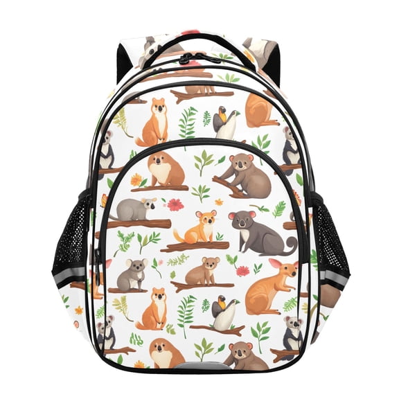 ALAZA Wild Animals School Backpack Elementary Bag Bookbag Travel Rucksack