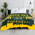 thumbnail image 5 of Dark Green Throw Blanket for Men Women Kids, Super Soft Team Color Fan Gifts Blanket for Bed Sofa Living Room 60"X50", 5 of 6