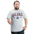 thumbnail image 2 of Men's G-III Sports by Carl Banks  Gray Edmonton Oilers Adaptive Classic Team Graphic T-Shirt, 2 of 6