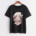 thumbnail image 4 of DPTALR Womens Work Tops Filles Manches Courtes Chemisier Drôle d'Impression Chemise T-Shirt Tops, 4 of 8