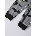 thumbnail image 6 of AceBaby Halloween Family Matching Pajamas Set Pumpkin Print Holiday Sleepwear Loungewear PJs, 6 of 8