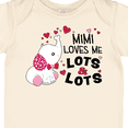 thumbnail image 4 of Inktastic Mimi Loves Me Lots and Lots- Cute Elephant Boys or Girls Baby Bodysuit, 4 of 5