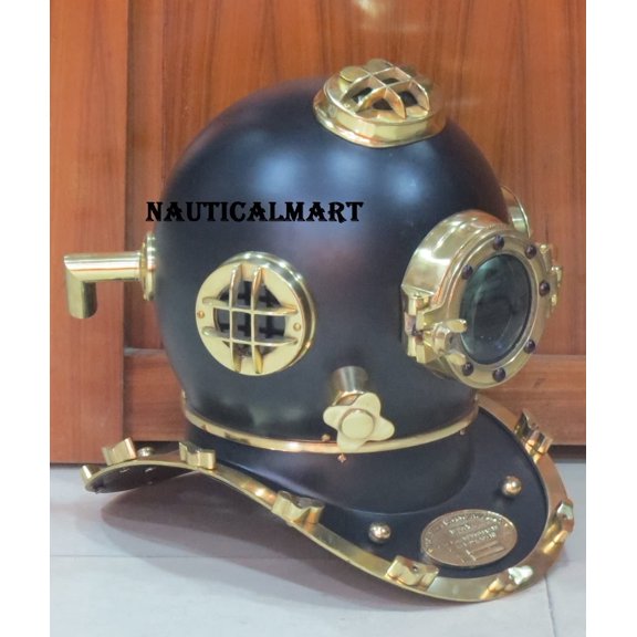 NauticalMart U.S Navy Mark V Diving Divers Helmet 18" Replica