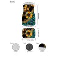 thumbnail image 7 of Renewold Sunflower Leopard Print Blue Auto Carpet Car Floor Mats for Car Van Truck Sedan SUV, 4 Pcs Auto Mats Front & Rear Full Set with Anti-Slip Backing Universal Fit, 7 of 7