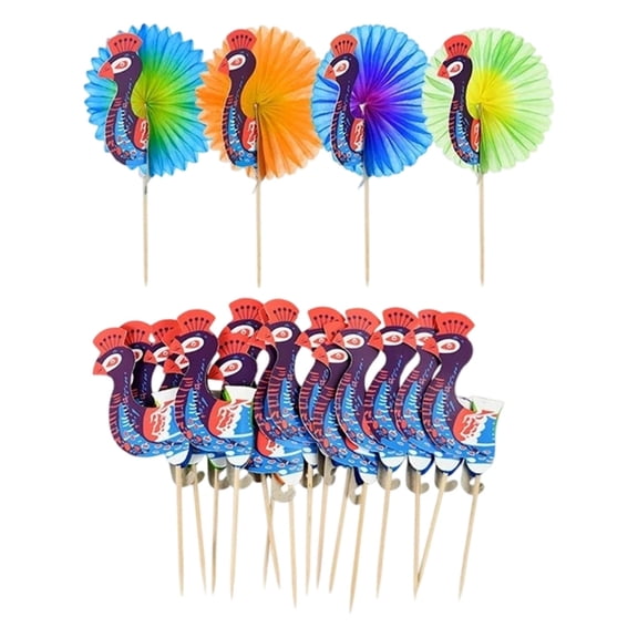 lanema 50PCS Tropical Drink Straws With Umbrellas Picks 3D Honeycomb Design Parties Decoration Accessories
