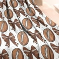 thumbnail image 3 of Brown Footballs and Bows Pattern Blanket,Comfortable Soft Lamb Wool Throw Blanket,All Season,Warm Lightweight Blankets for Sofa Bed Couch Living Room Chair,30"x40", 3 of 4