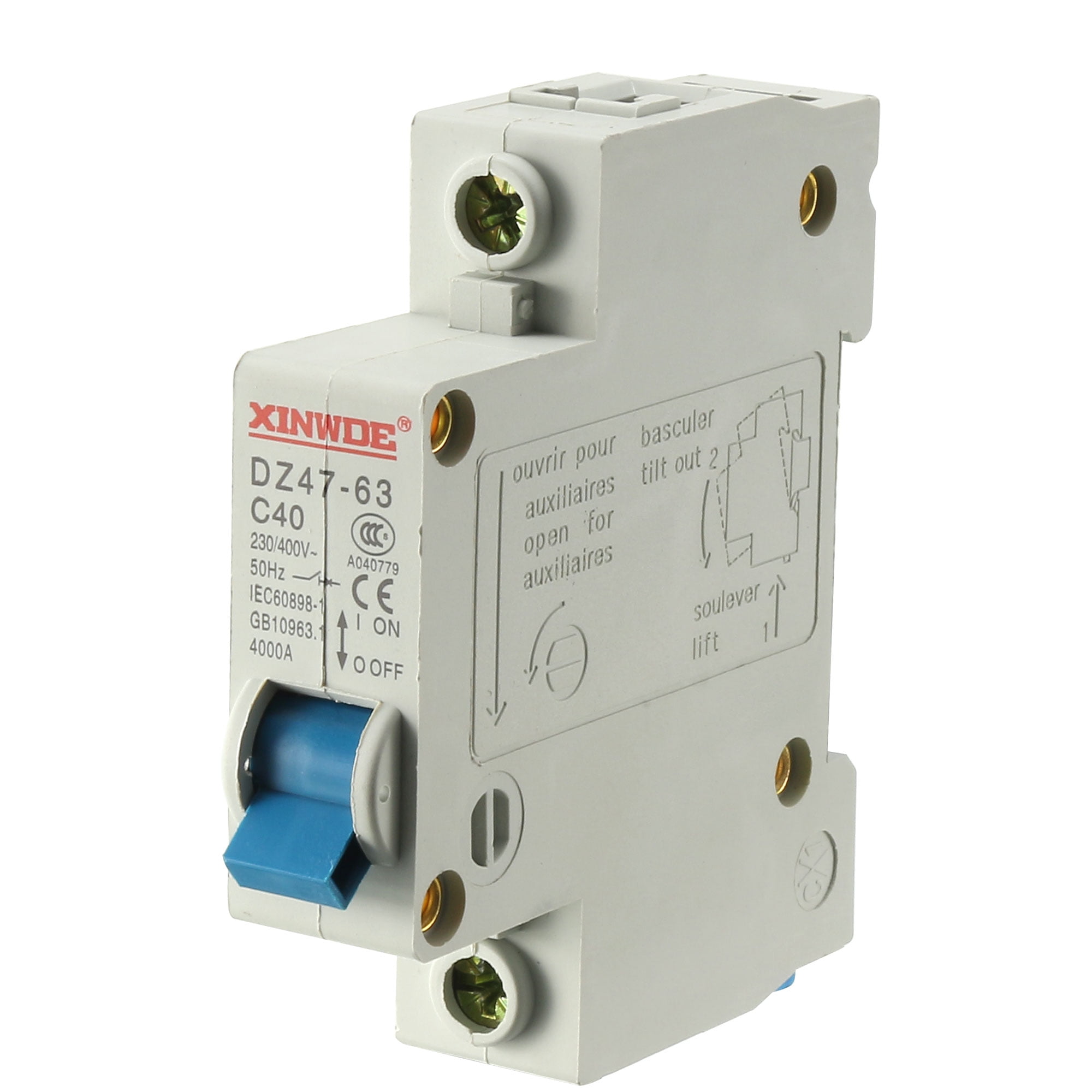 2 Poles 32A 400V Low-voltage Miniature Circuit Breaker DZ47-63 C32