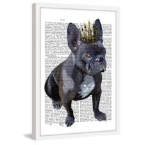 Marmont Hill "French Bulldog King" Framed Painting Print