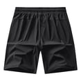 thumbnail image 4 of Besolor Running Shorts for Men Lightweight Quick Dry Athletic Workout Elastic Waist Drawstring Shorts with Zipper Pockets(3X-Large,Black), 4 of 7