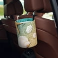 thumbnail image 5 of Kdxio Starfish And Seashell Car Trash Can Garbage Car Accessories Trash Can Car Waste Bin for for Driver and Passenger Any Vehicle, 5 of 7