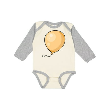 

Inktastic Yellow Balloon Gift Baby Boy or Baby Girl Long Sleeve Bodysuit