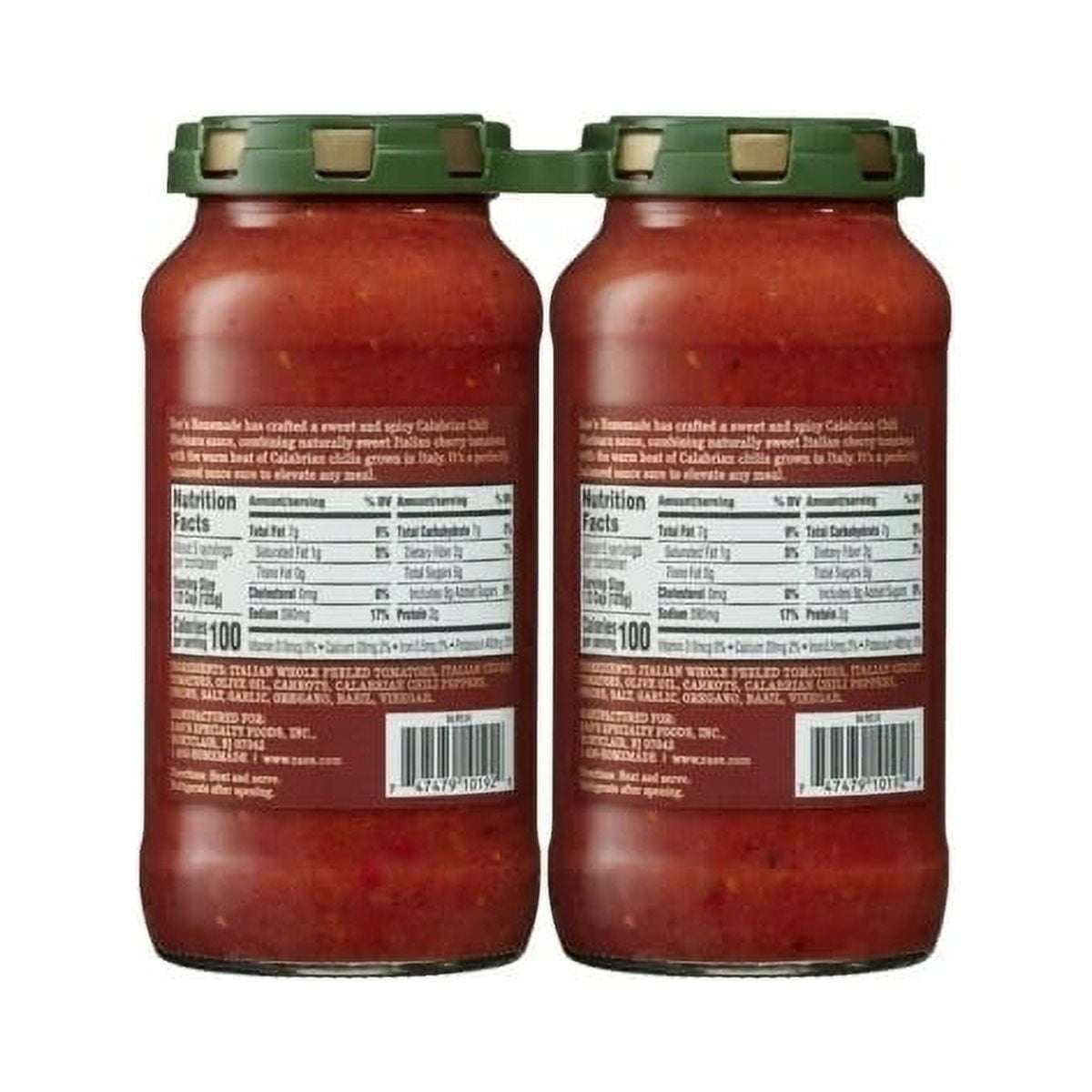 Raos Calabrian Chili Marinara Sauce 22 Ounce (Pack of 2)