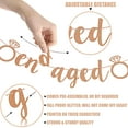 thumbnail image 5 of Eye-Catching Engagement Party Decorations, Premium Rose Gold Glitter He Asked She Said Yes Garland, Suitable For Multiple Occasions Including Bridal Shower, Anniversary Parties, 5 of 7