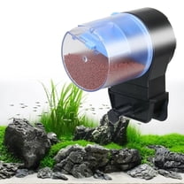 HEMOTON Automatic Fish Feeder Fish Tank Aquarium Fish Food Automatic Timer Battery Operated Feeding Dispenser (Blue)